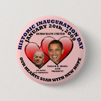 HISTORISCHE OBAMA-EINWEIHUNG 1-20-2009 BUTTON