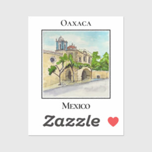 Historische Parroquia de los Siete Principes Oaxac Aufkleber