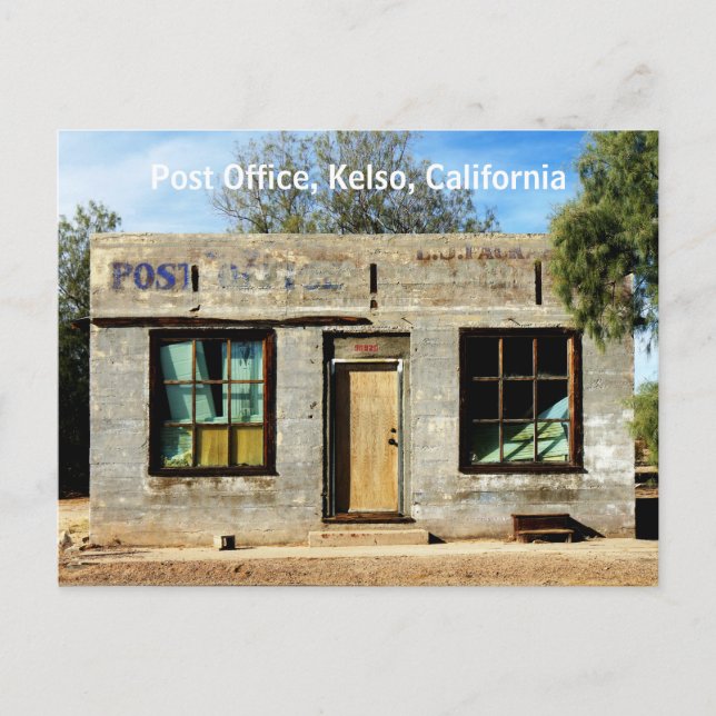 Historische Post in Kelso Kalifornien Postkarte (Vorderseite)