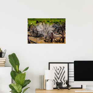 Historische Ranch-Räder Poster