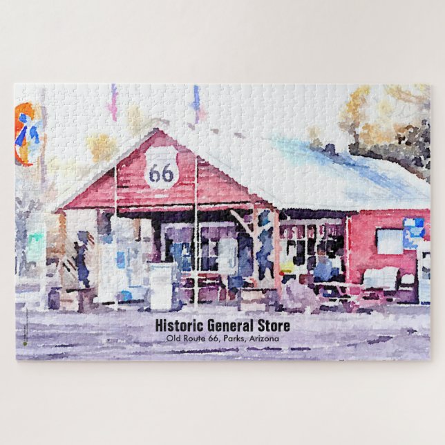 Historische Route 66 Arizona Allgemeiner Store Was (Horizontal)