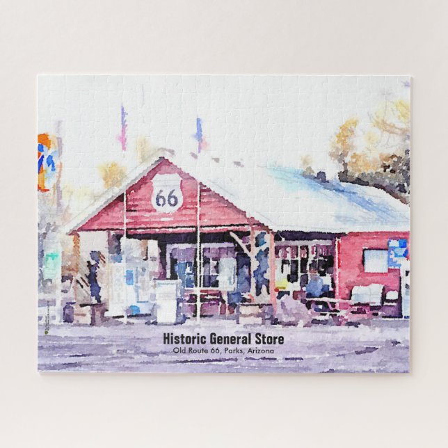 Historische Route 66 Arizona Allgemeiner Store Was (Horizontal)