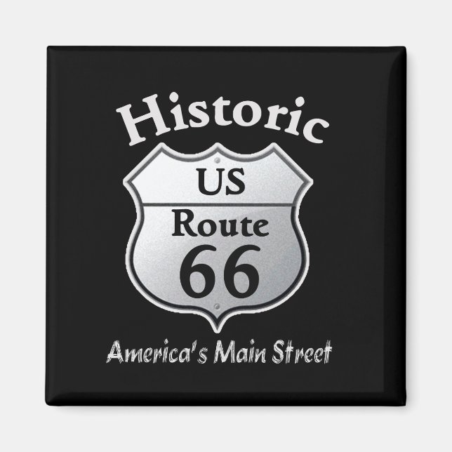 Historische Route 66 Magnete Magnet (Vorne)