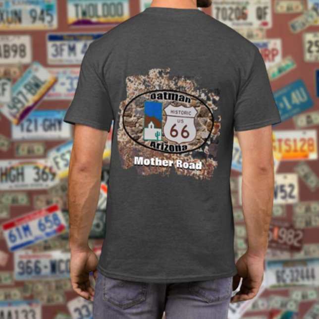 Historische Route 66 Mutterstrasse Oatman Arizona T-Shirt (Von Creator hochgeladen)