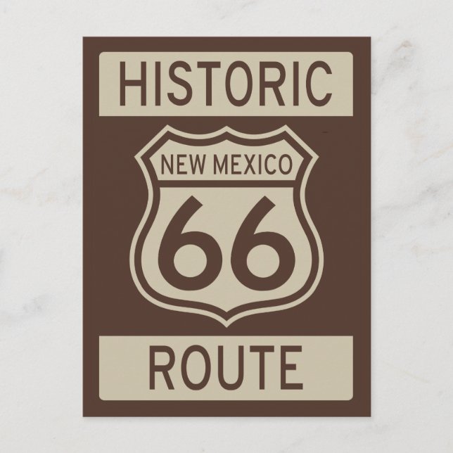 Historische Route 66 New Mexico Postkarte (Vorderseite)