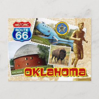 Historische Route 66, Oklahoma Postkarte