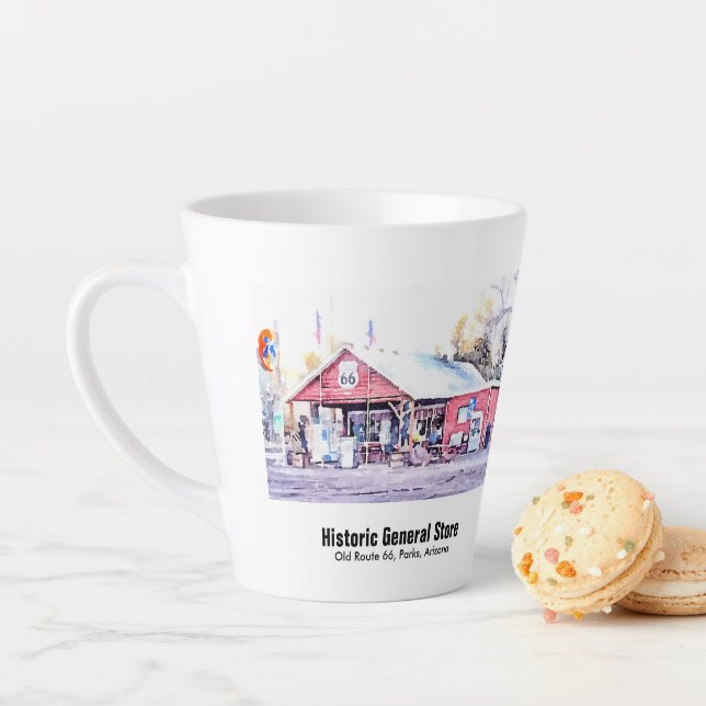 Historische Route 66 Parks Arizona Allgemeiner Sto Milchtasse (Beispiel)