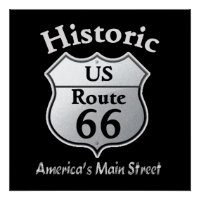 Historische Route 66 - POSTER-DRUCK