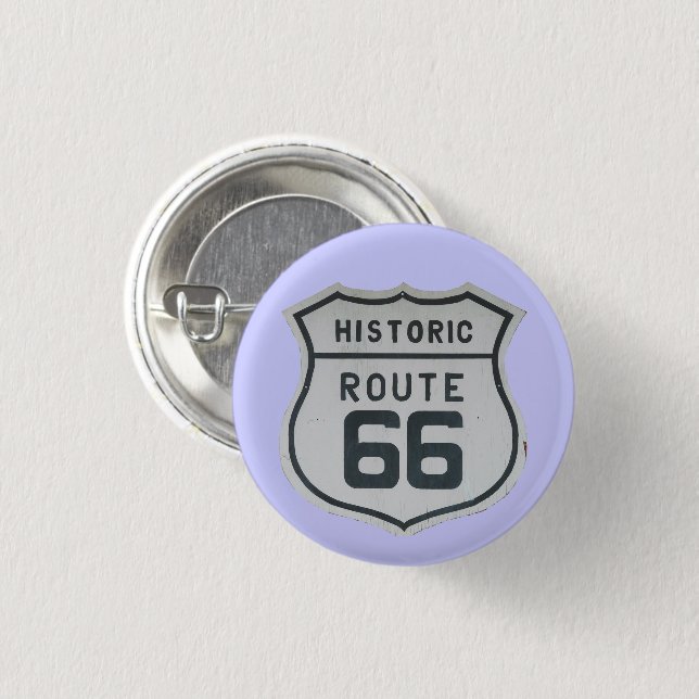 Historische Route 66 Schaltfläche Button (Vorne & Hinten)