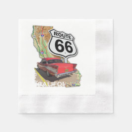 Historische Route 66 Serviette