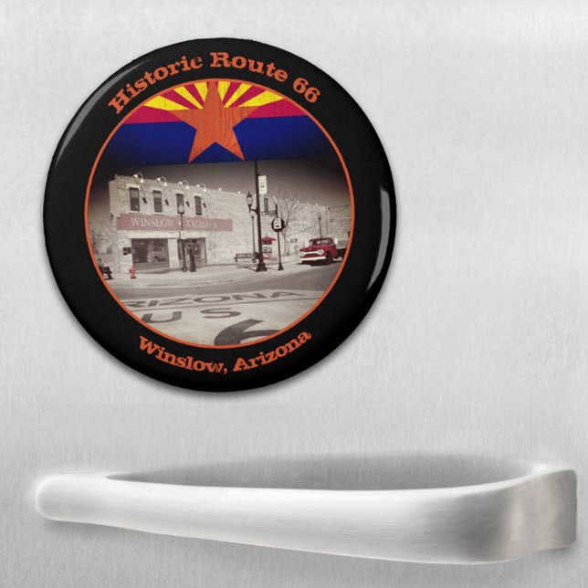 Historische Route 66 Zielort Winslow Arizona Magnet (Von Creator hochgeladen)