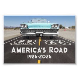 Historische Route 66 zum Centennial-Jubiläum Fotodruck