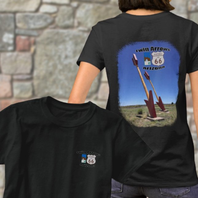 Historische Route 66 ~ Zwillingspfeile, Foto Arizo T-Shirt (Von Creator hochgeladen)