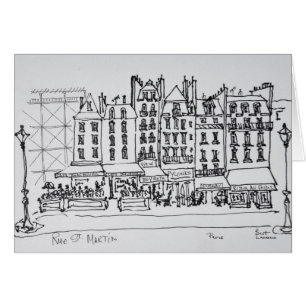 Historische Rue St. Martin, Paris, Frankreich