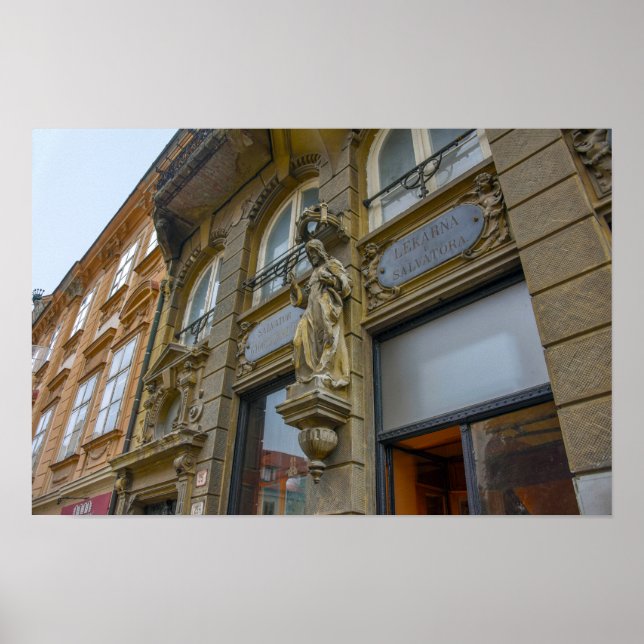 Historische Salvator-Apotheke, Bratislava, Slowake Poster (Vorne)