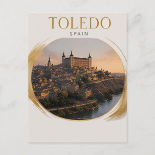 🏰 Historische Skyline von Toledo Spanien 🇪🇸 Postkarte