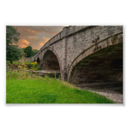 Historische St. Asaph-Brücke über den Elwy Fotodruck
