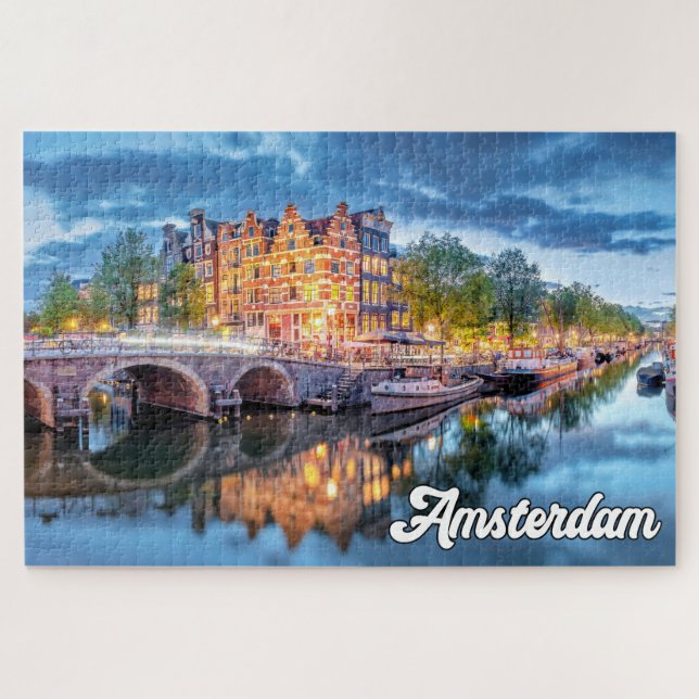 Historische Stadt Amsterdam, Niederlande (Horizontal)