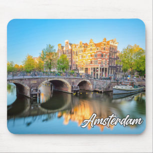 Historische Stadt Amsterdam, Niederlande Mousepad
