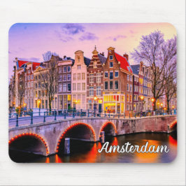 Historische Stadt Amsterdam, Niederlande Mousepad