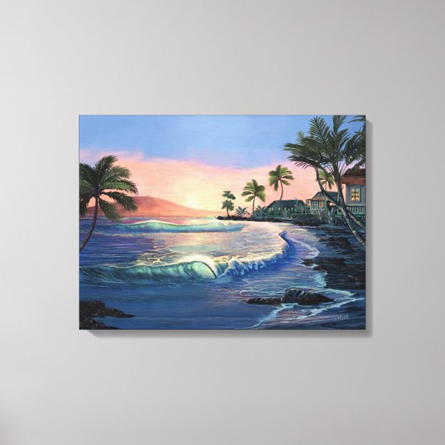 Historische Stadt Lahaina Canvas Print Leinwanddruck (Vorderseite)