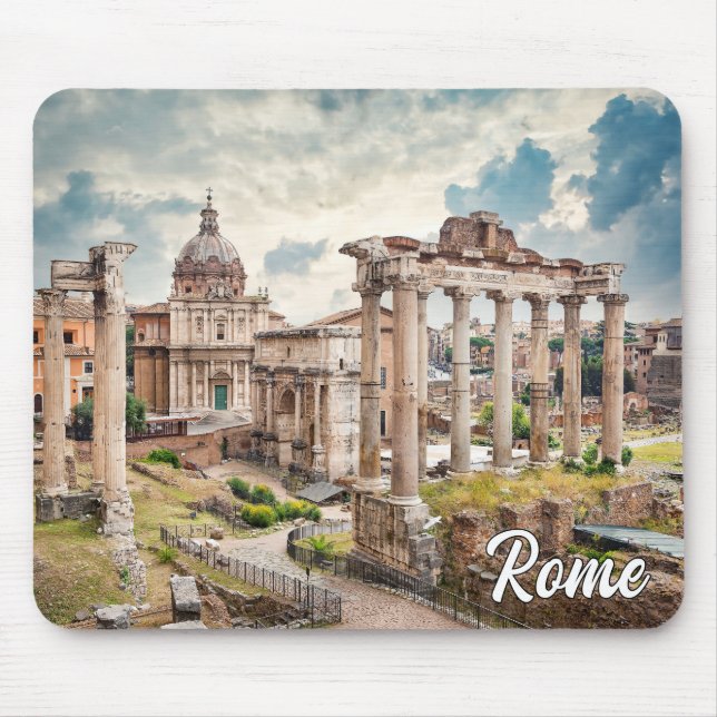 Historische Stadt Rom, Italien Mousepad (Vorne)