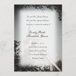 Historische Steinkirche Mackinac Einladung