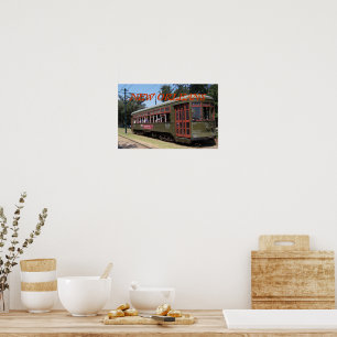 Historische Straßenbahn Poster