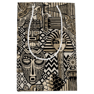 Historische Symbole Tattoo-Style Mittlere Geschenktüte