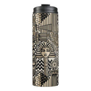 Historische Symbole Tattoo-Style Thermosbecher