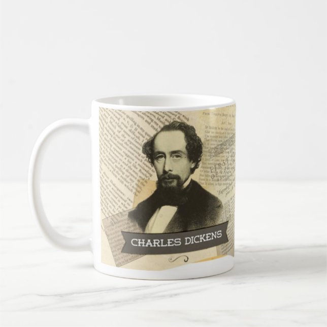 Historische Tasse Charles Dickens (Links)