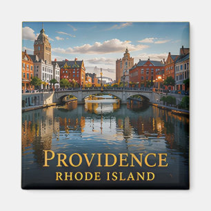 Historische Uferpromenade und Kunst in Providence  Magnet