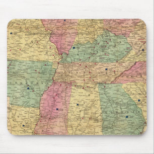 Historische und militärische Karte der USA Mousepad