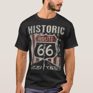 Historische USA Route 66 Highway Vintage America R T-Shirt