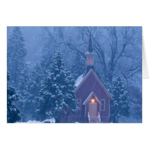 Historische Yosemite Valley Chapel bei starkem