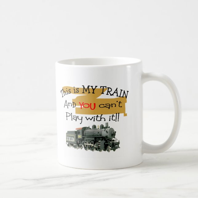 Historische Zug-Geschenke--Unglaublich witzig Kaffeetasse (Rechts)