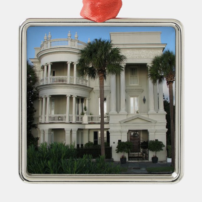 Historische Zuhause-Verzierung Charlestons South Ornament Aus Metall (Vorne)