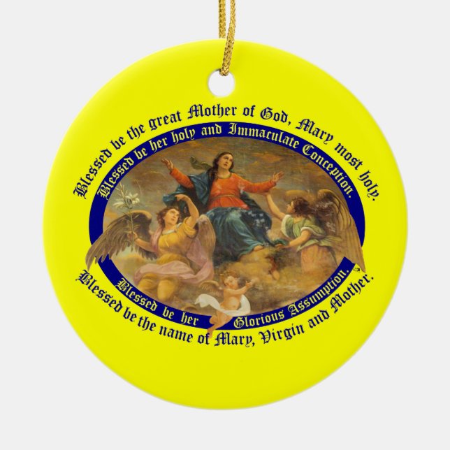 Historischen St Mary Verzierung Keramik Ornament (Vorne)
