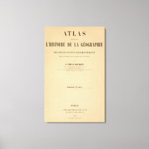Historischer Atlas 2 Leinwanddruck