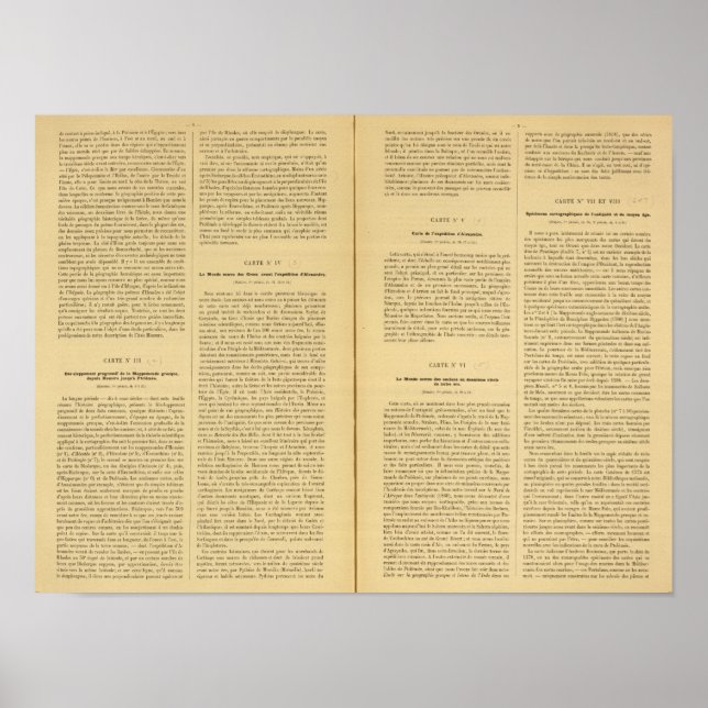 Historischer Atlas 3 Poster (Vorne)