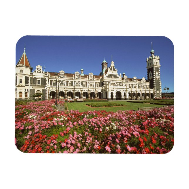 Historischer Bahnhof, Dunedin, Neuseeland Magnet (Horizontal)