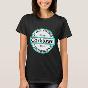 Historischer Bezirk Detroit Corktown Neighborhood T-Shirt