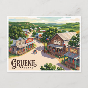 Historischer Bezirk Gruene New Braunfels Texas Postkarte