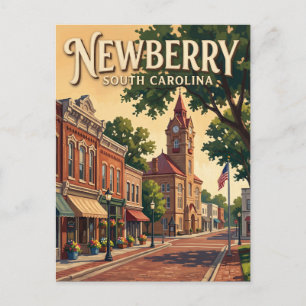 Historischer Bezirk Newberry South Carolina Postkarte