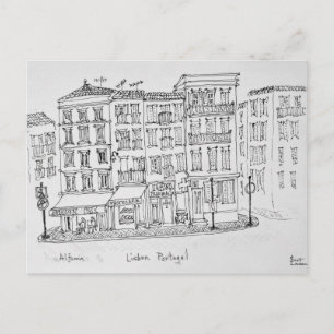 Historischer Bezirk von Alfama   Lissabon, Portuga Postkarte