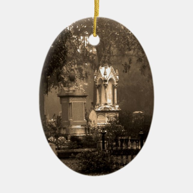 Historischer Bonaventure-Friedhof Keramikornament (Vorne)