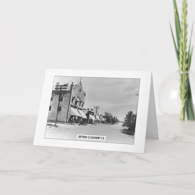 Historischer Claremont - Faltkarte Karte (Vorderseite)