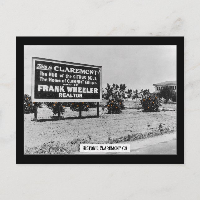 Historischer Claremont - Postkarte (Vorderseite)