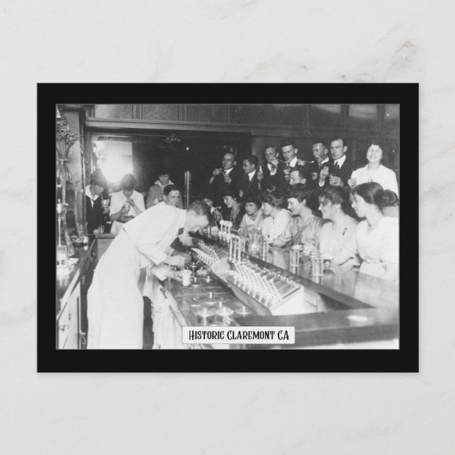 Historischer Claremont - Postkarte (Vorderseite)