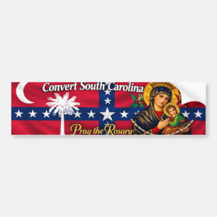 Historischer Convert South Carolina Aufkleber Autoaufkleber